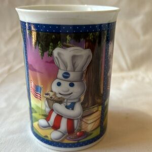 Pillsbury Doughboy Fine Porcelain Collector Mug July Independence Day